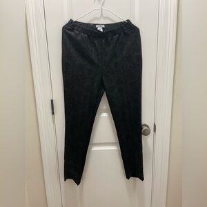 Elastic waist pants/leggings with a cool texture